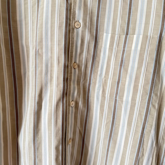 Ermenegildo Zegna Men's Cotton Striped Button Front Shirt Size M - Picture 2 of 5